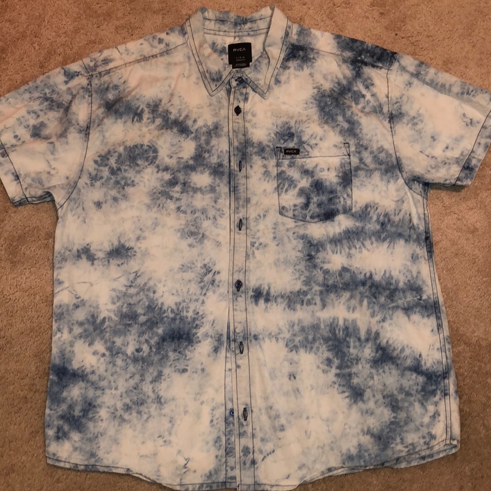 RVCA Button Down Shirt Size Large